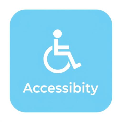 Icône d'accessibilité illustrant un contraste de couleurs suffisant entre le texte et le fond.