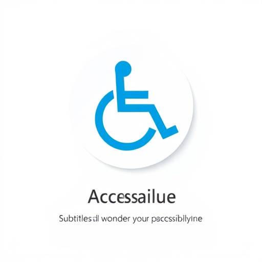 Icône d'accessibilité représentant des sous-titres.