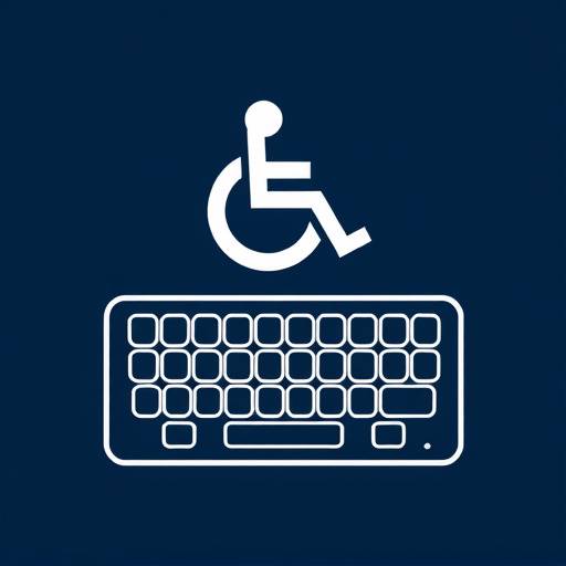 Icône d'accessibilité représentant un clavier.