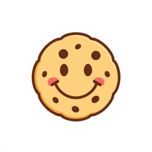Icône représentant un cookie avec un sourire, symbolisant l'amélioration de l'expérience utilisateur.